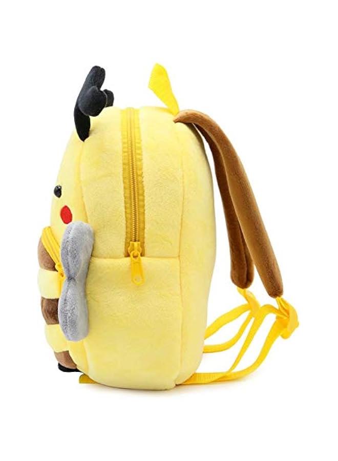 NICE CHOICE Cute Toddler Backpack Toddler Bag Plush Animal Cartoon Mini Travel Bag for Baby Girl Boy 2-6 Years(Bee) - Image 2